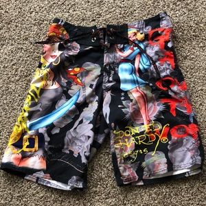 Ed Hardy swim trunks